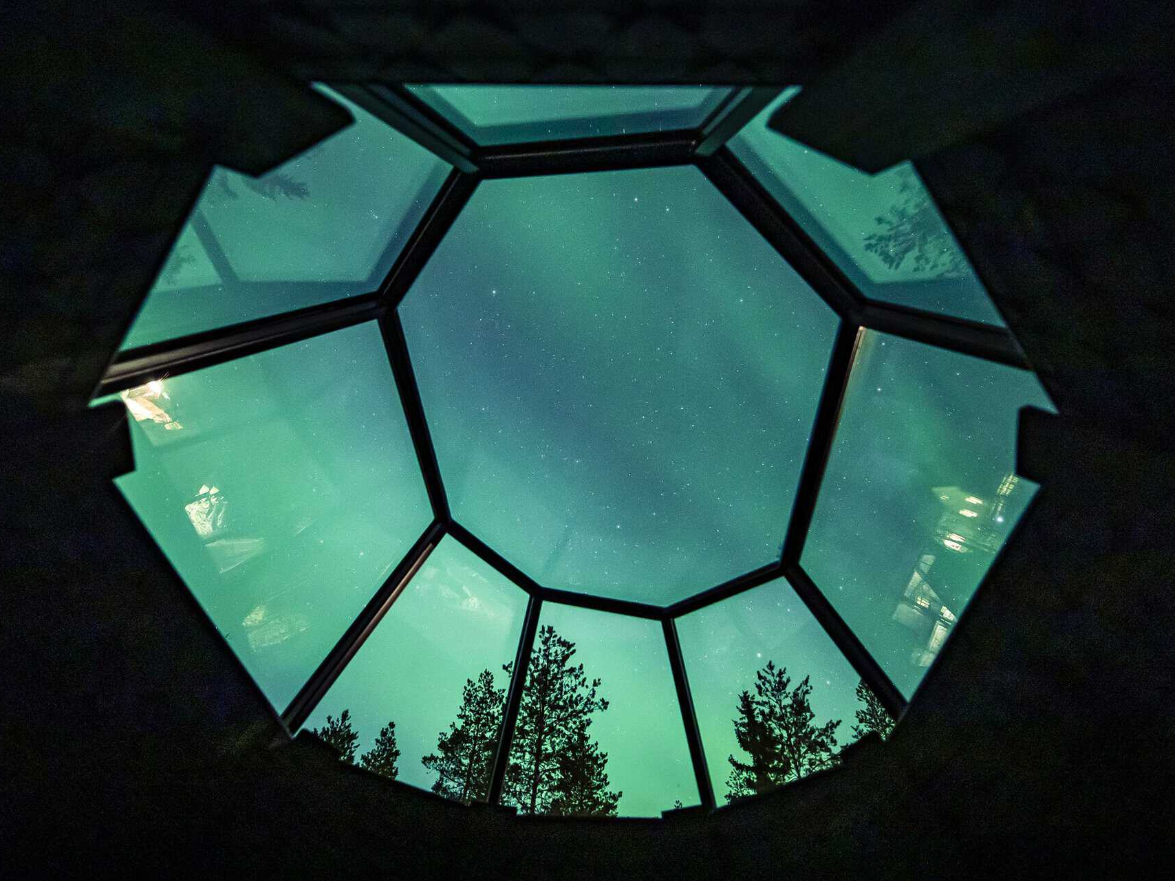 Kammi Glass Igloo Suite Apukka Resort Rovaniemi Lapland Finland