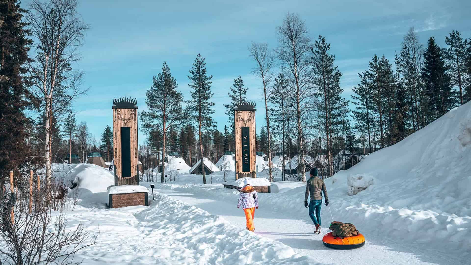 active family week holiday at apukka resort rovaniemi lapland finland