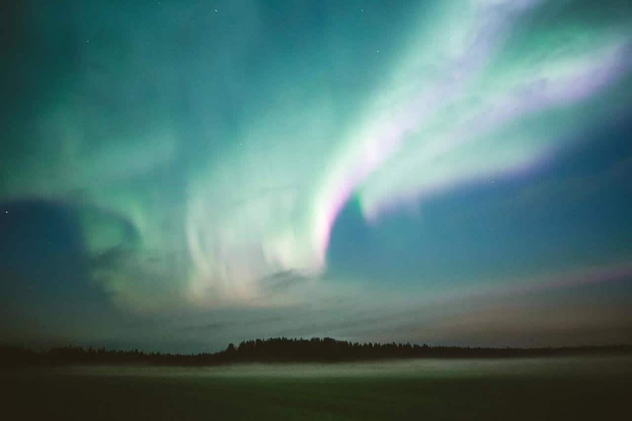 northern lights in autumn apukka resort rovaniemi lapland finland