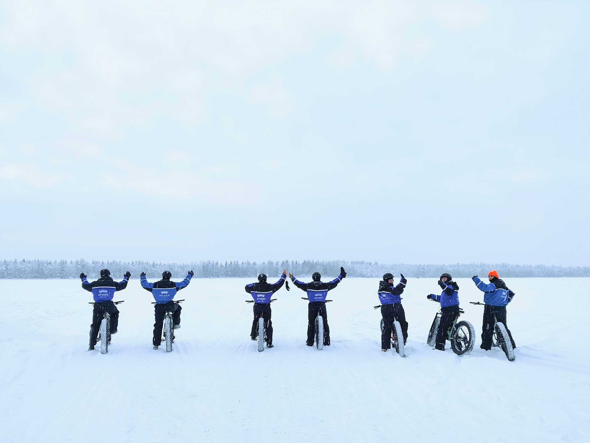 Guided eFatbike tour in Apukka Resort Rovaniemi Lapland Finland