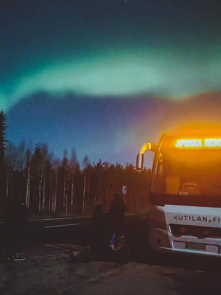 Bus ride to Northern Lights